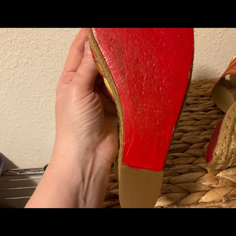Christian Louboutin espadrille wedges